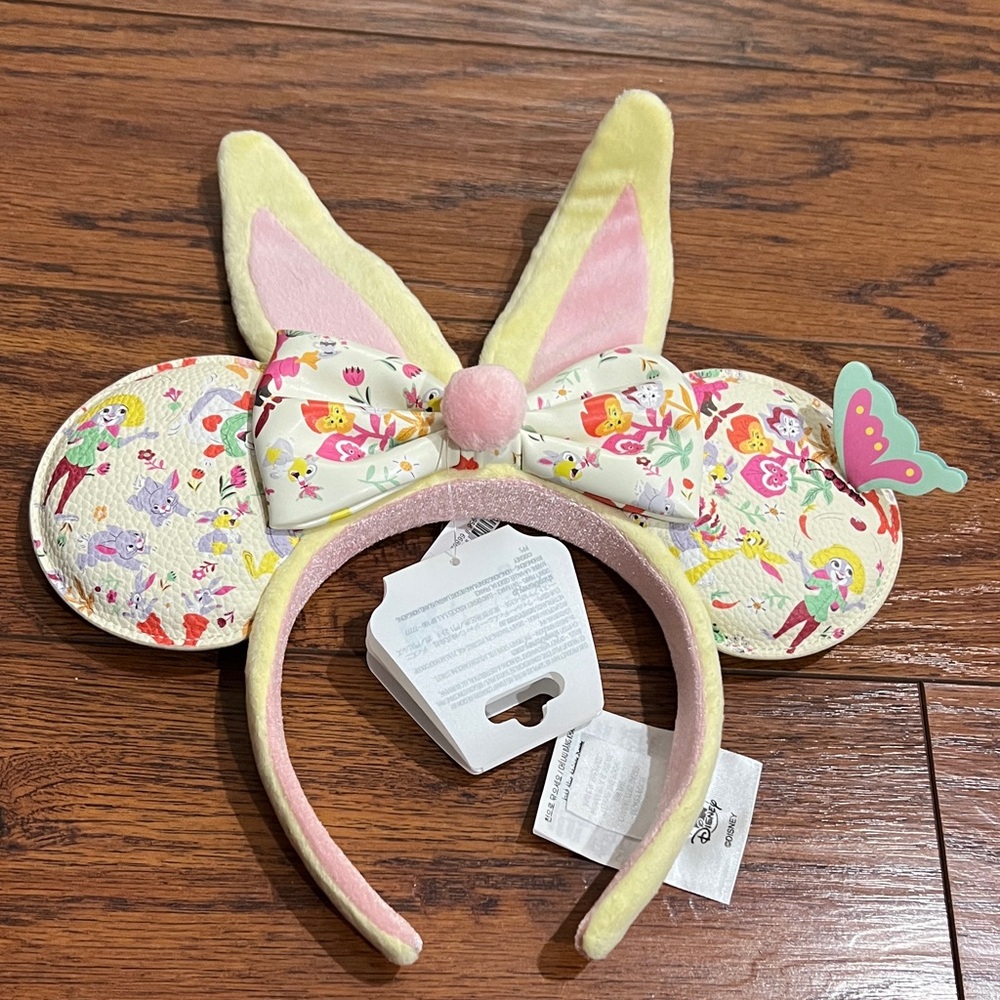 Floral Minnie Mouse Ears Headband Disney Parks